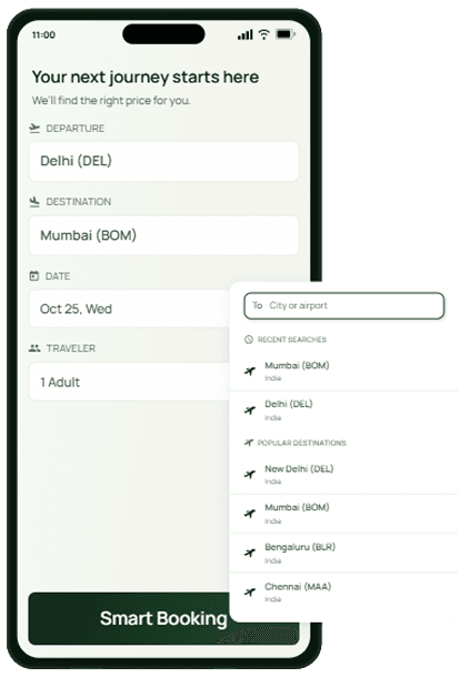 Travin booking preview