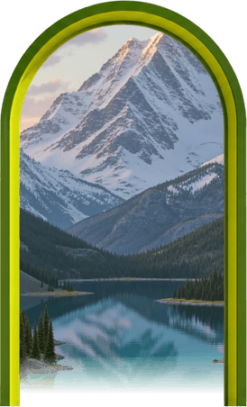 A dream destination framed by an arch